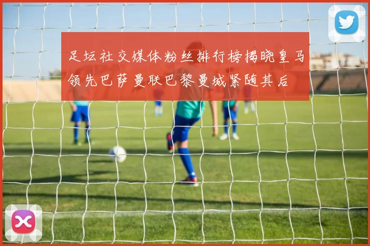 足坛社交媒体粉丝排行榜揭晓皇马领先巴萨曼联巴黎曼城紧随其后